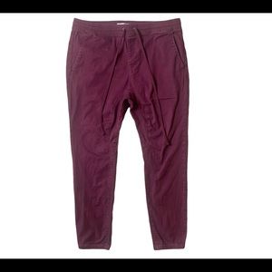 Pacsun maroon red drawstring elastic waist jogger pants XL